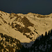 Bergstation Höfatsblick im letzten Sonnenlicht