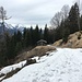 An dieser Hütte auf ca. 1200m ist mit dem Rad Schluss