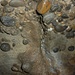 In der Biwakgrotte Kaiseraugst.<br /><br />Die Decke der Höhle besteht meist aus Nagelfluh, die Wände aus sandsteinartigem Material. Wäre super wenn ein Spezialist den Übergang der Schichten erklären könnte.