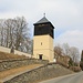 Merboltice (Mertendorf), Glockenturm, die turmlose Kirche wurde zu sozialistischen Zeiten abgerissen.