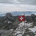Schweizerflagge mit Altmann