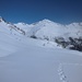 La nostra traccia e scialpinisti in progress