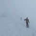 Salendo al Tochuhorn con nebbia e vento