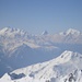 ... bis hin zu Alphubel - Mischabelgruppe - Matterhorn - Weisshorn