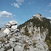 Gipfelsteinmann auf dem Baumgartenkopf