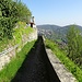 Better than the funicular chaos, even with sore feet: the footpath from Brunate to Como.