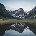 viel Wasser im Seealpsee