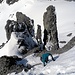 Steiler Abstieg vom Wintertürmli
