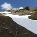 Die Schneefelder oberhalb von Hinterwinden ermöglichten ein zügiges Absteigen.