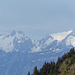über dem Alpstein hat es dicke Wolken, Altmann und Säntis