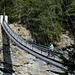 Die spektakuläre Hängebrücke an der Veia Traversina