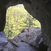 Grotte aux Fées, der Hauptgang endet hier im Nid d'Aigle