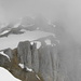 Der weitere Aufstieg am Gipfelkopf der Lütispitz ist etwas nebulös
