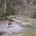 romantische Bank an der Töss bei Buri