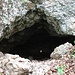 Eine Höhle in der Ostflanke der Scheidegg