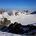 Piz Fliana (3281,0m):<br /><br />Gipfelaussicht zum Gletscher La Cudera und zum Verstanclahorn (3297,6m).