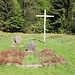 Ráj, einstiger deutschböhmischer Friedhof (einziges verbliebenes Grab: Familie Preibisch)