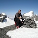 [u Bombo], Gipfel Zwächten 3080m. Im Hintergrund Chli & Gross Spannort
