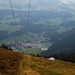 Abstieg der Seilbahn entlang nach Churwalden