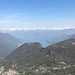 Blick zum Comersee und den Italienischen Alpen