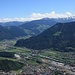 Links neben der Bildmitte beginnt das Zillertal. Unterhalb vom Schatzberg befindet sich das Alpbachtal. Dort startete ich meine ersten Skitouren.