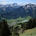 Blick auf Rossinière.