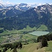 Blick auf Rossinière. 