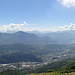 Tiefblick in die komplett überbaute Region um Lugano