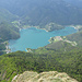 Blick vom Vorgipfel auf den Lago di Ledro