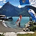 Mein Zelt stand dann in Flüelen, nah am Wasser. Der Wind starb erst am späteren Nachmittag, die Surferinnen und Surfer hatten ihren Spass!