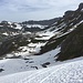 Abfahrt zum Griessbödmeli, danach die Skis hochtragen bis zur Alp Chamli