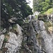 Kleine Kletterstelle im Aufstieg zum Trimlehore