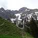 Ausblick von der Jagdhütte zum Widderstein