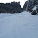Die ersten Meter oberhalb des Bergschrundes.