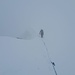 ...und wir dürfen uns im Whiteout den weiteren Weg suchen.