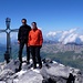 Gipfelfoto Schärhorn 3295m mit Nadine und mir