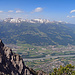 Aussicht vom Alpspitz  hinunter nach Liechtenstein und hinüber zur Alvierkette