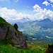 Tiefblick vom Gnipen auf den Lauerzersee und Arth-Goldau.