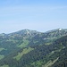 Riedbergerhorn 1786 m<br />Blick nach Nordwesten auf die Nagelfluhkette