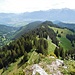 Besler (1679 m)<br />Blick nach Osten auf den Aufstiegsweg über die Obere Gundalpe
