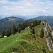 Blick vom Beslergrat (1668 m) zum Beslerkopf