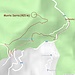 <b>Tracciato GPS, discesa dal Monte Serra, rilevato con il cellulare.</b>