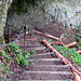 Die Treppe beim Giessen.