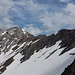 In etwa meine Route auf die Griestaler Spitze, der Pfeil markiert die Abgefahrene Rinne
