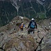 steiler Abstieg im oberen Bereich