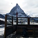 Unser Schlafplatz für heute Nacht mit Blick in die Matterhorn Ostwand.
