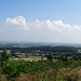 Ausblick von der "Große Egge" ins sogenannte Ravensberger Hügelland<br />am Horizont im Dunst das Wiehengebirge