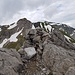 Gipfelsteinmann Südliches Höllhorn vor der Jochspitze