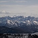 Blick übern Vorderskopf in den Hauptkamm des Karwendel