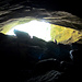 Blick aus der grossen Höhle, beim "Einsturzloch".